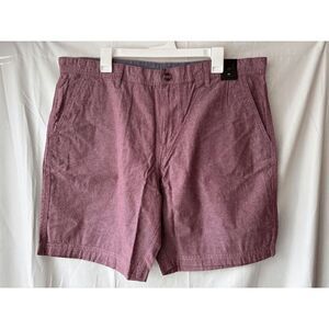 14th and Union Flat Front Chambray Trim Fit Shorts Mens Size 40